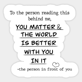 Suicide Awareness Sticker